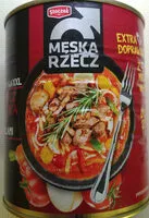 Mängden socker i Mięso wołowe z makaronem i boczkiem wędzonym w sosie pomidorowym