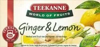 Mängden socker i Teekanne 20SZT Ginger And Lemon Tea