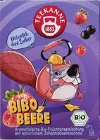 Mängden socker i Bibo Beere Bio-Früchtetee