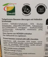 Mängden socker i Bananen in Milchschokolade