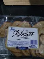 Mängden socker i Ta go Palmiers puff pastry