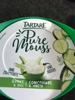 Mängden socker i Tartare pure mouss