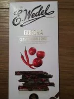 Mängden socker i Czekolada gorzka cząstki wiśni i chili