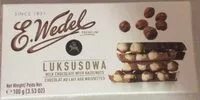Mängden socker i Milk chocolate with hazelnut