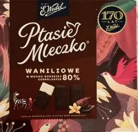 Mängden socker i Ptasie Mleczko waniliowe w mocno gorzkiej czekoladzie 80%