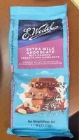 Mängden socker i Extra Milk Chocolate with raisins, peanuts and hazelnuts
