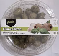 Mängden socker i perla Grüne Oliven ohne Stein, mariniert mit Knoblauch und Kräutern
