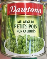 Mängden socker i Mélange de petits pois non calibrés