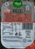 Mängden socker i Kiełki rzodkiewki