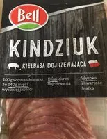 Mängden socker i Kindziuk - kiełbasa dojrzewająca