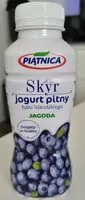 Mängden socker i Skyr Icelandic type yoghurt blueberry