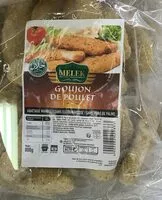 Mängden socker i Goujon de poulet
