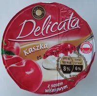Mängden socker i Kaszka manna na mleku z sosem wiśniowym (20%)