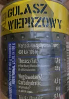 Mängden socker i Gulasz wieprzowy