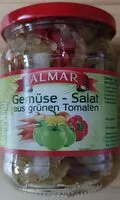 Mängden socker i Gemüse-Salat aus grünen Tomaten