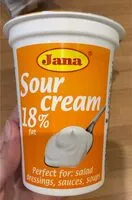 Mängden socker i Sour cream