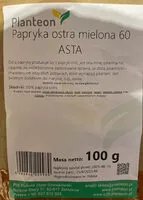 Mängden socker i Papryka ostra mielona 60 ASTA