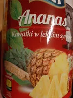 Mängden socker i ananas - kawałki w lekkim syropie