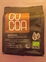 Mängden socker i Amandes enrobés de chocolat cru et biologique