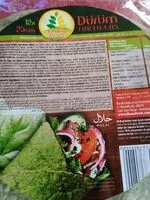 Mängden socker i Tortillas de blé aux épinards