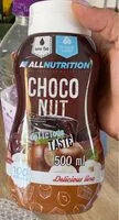 Mängden socker i Sauce choco nut