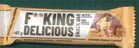Mängden socker i F**king Delicious snack bar caramel peanut