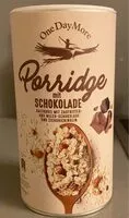 Mängden socker i Porridge mit Schokolade