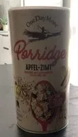 Mängden socker i Porridge Apfel-Zimt