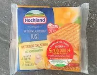 Mängden socker i Hochland Tost