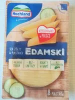 Mängden socker i Edamski ser żółty w plastrach