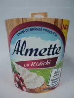 Mängden socker i Almette Cremă de brânză proaspătă cu ridichi,