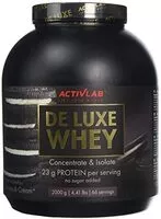 Mängden socker i Activlab Deluxe Whey Cookies & Cream