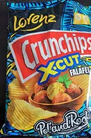 Mängden socker i Crunchips X-CUT Falafel