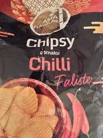 Mängden socker i Chipsy o smaku Chilli Faliste