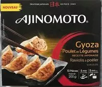Mängden socker i Gyoza poulet et légumes