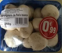Mängden socker i Champignons de Paris blancs