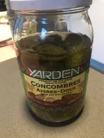 Mängden socker i Concombres Aigres-Doux