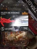 Mängden socker i Filets de harengs Au Chili