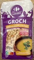 Mängden socker i Groch żółty łuskany połówki