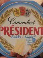 Mängden socker i Camembert president light