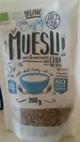 Mängden socker i Organic Muesli Bio with chia and seeds