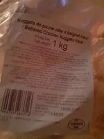 Mängden socker i Nuggets de poulet