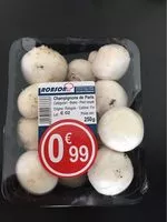 Mängden socker i Champignons de Paris