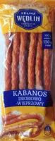 Mängden socker i Kabanos drobiowo-wieprzowy