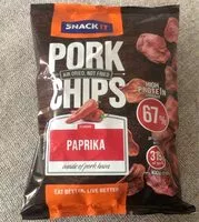Mängden socker i Pork Chips Paprika