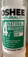 Mängden socker i Oshee Natural Sport Drinks