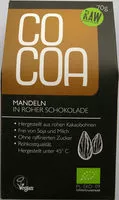 Mängden socker i Cocoa Chocolat Cru Amandes