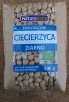 Mängden socker i Ekologiczna ciecierzyca ziarno