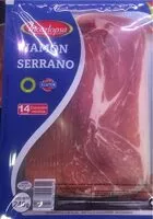 Mängden socker i Jamon serrano lonchas