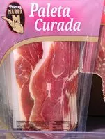 Mängden socker i Paleta curada jamón